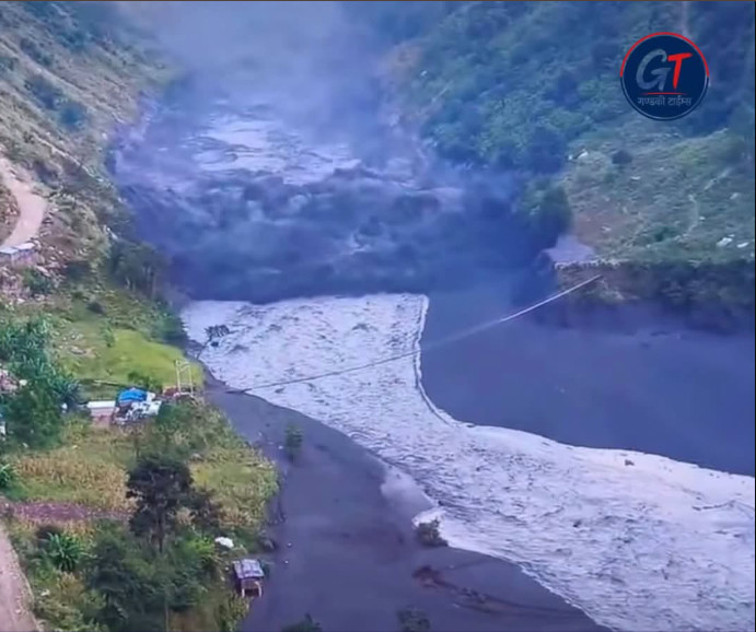 पहिरोले बुढीगण्डकी थुनिँदा बाढीको वितण्डा